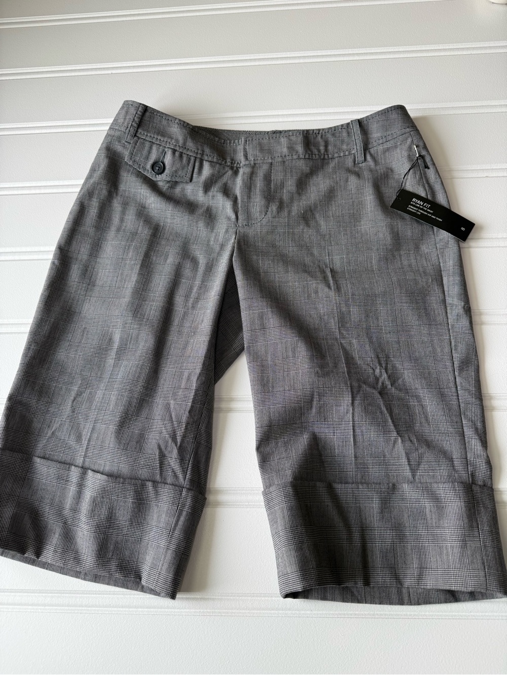 Banana Republic Ryan Fit Wool Blend Bermuda Shorts Womens 8 NEW 1960